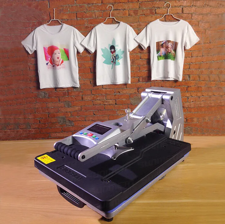 고급 t-셔츠 열 전송 기계 플랫 베드 열 프레스 기계 새로운 디자인 tshirt pinting 기계 st4050