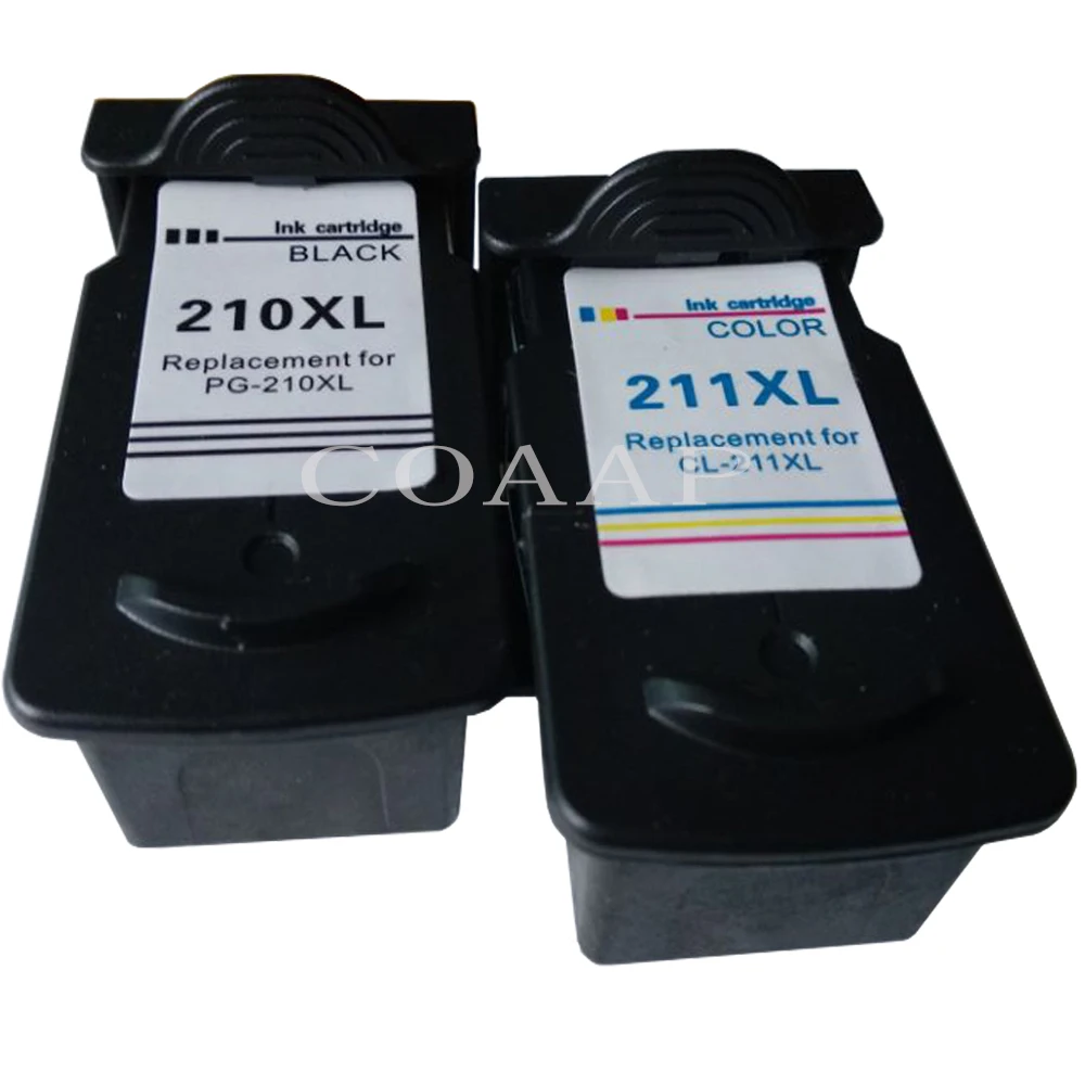 PG 210 CL 211 Refilled Ink Cartridge for CANON PG210 CL211 XL for Pixma MX320 MX330 MX340 MX350 MX410 MX420 Printer