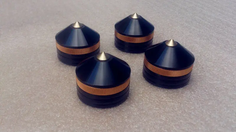 4pcs high-grade Machine feet / Speaker spikes --Black