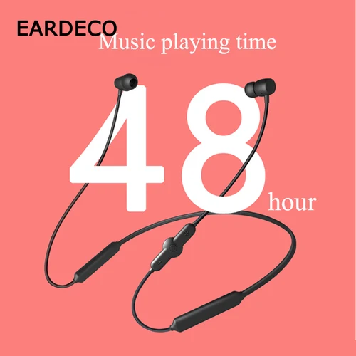 EARDECO-auriculares deportivos inalámbricos con Bluetooth, cascos de graves pesados para teléfono, inalámbricos, con micrófono y música
