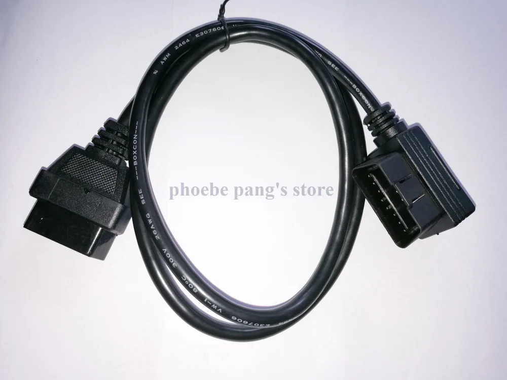 

Wholesale Price 15% Off 1pc Car Diagnostic OBD Connector Adapter OBD-II 16 Pin Male to Female Universal OBD2 Extension Cable