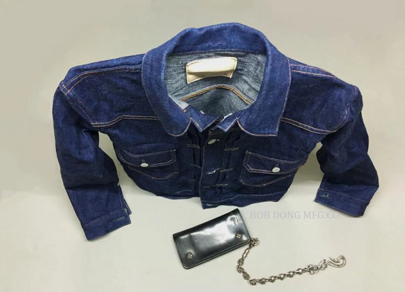 BOB DONG Repro Vintage 507XX Type 2 Denim Trucker Jean Jacket Selvage Men\'s Coat