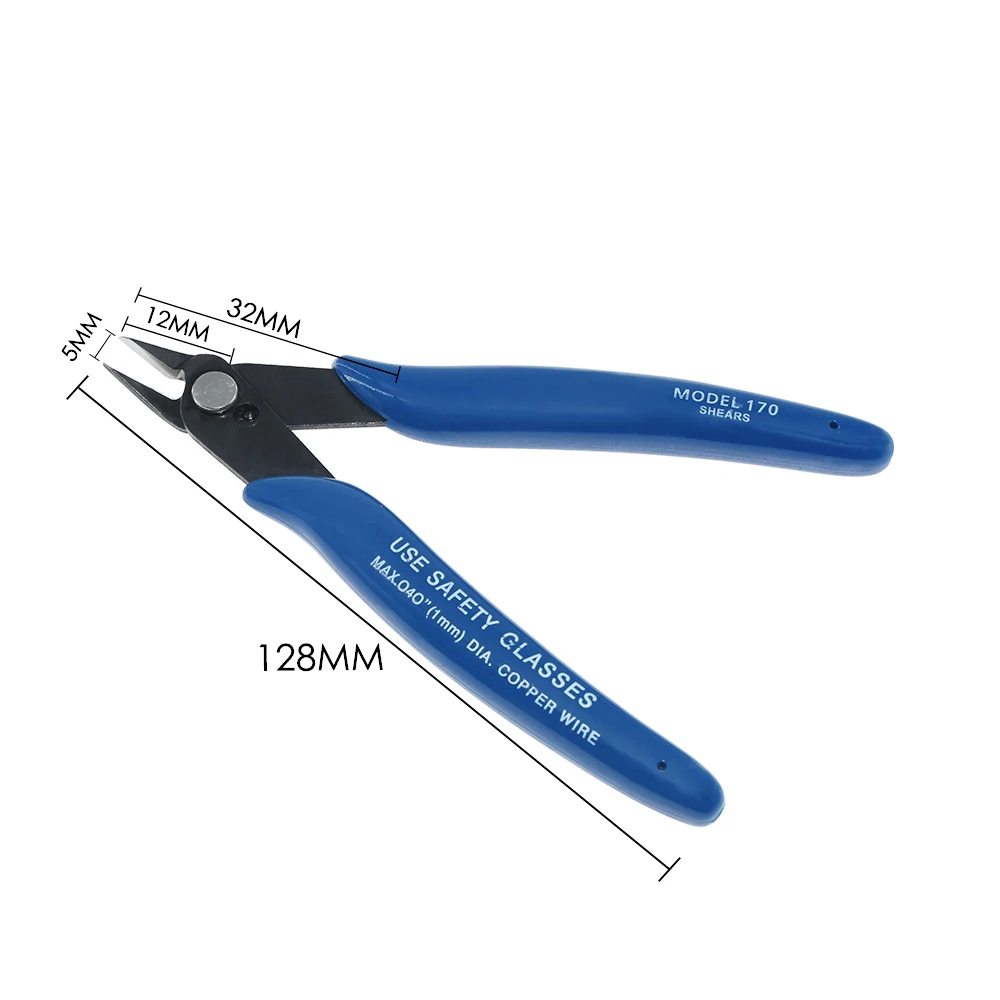 PLATO 170 Wishful Clamp DIY Electronic Diagonal Pliers Side Cutting Nippers Wire Cutter 3D printer parts image 6