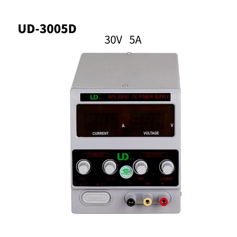 

UD 3005D 30V 5A DC Power Supply Digital Variable Short Circuit Protection Power Supply for Mobile Phone Laptop Repair