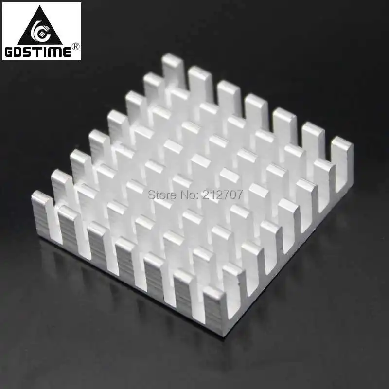 500PCS Lot Gdstime Aluminum 28X28X8MM IC LED Cooling Cooler Heatsink Heat sink GD030