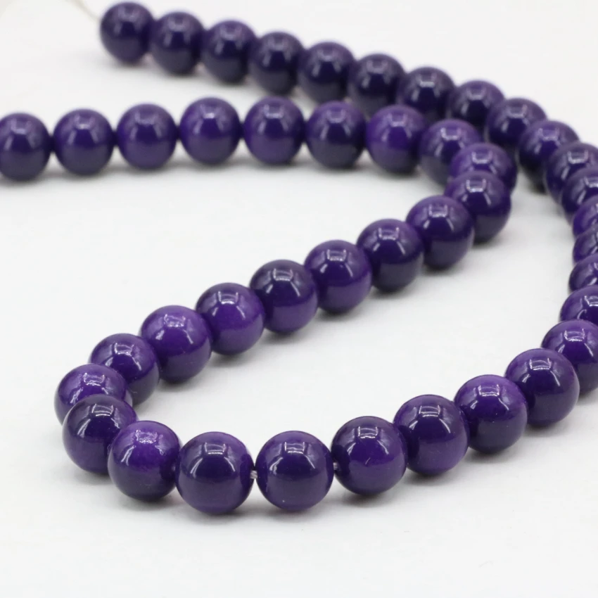 8mm candy color loose beads round bake paint glass ball jewelry fit for diy necdklace/bracelet spacers accessories 15inch B3249