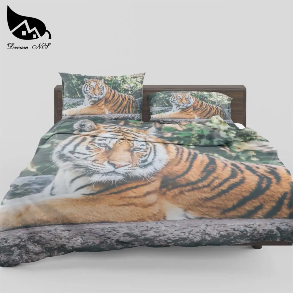 Dream NS Tiger 3D effect prints Comfor Quilt Duvet Polyester cotton home textile products Children's gift Bedclothes SMY54