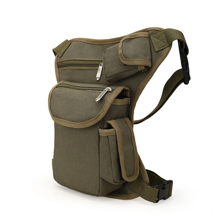 

Waist Pack High Quality Men Canvas Drop Waist Leg Bags Travel By Walking Waist Bags Bicycle Motorcycle Waist Pack Bag Bucket Bag