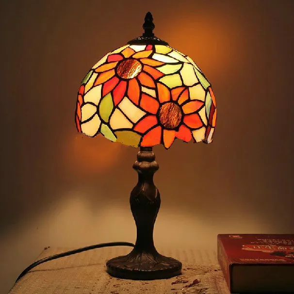 Modern  lamps Sunflower Table lamp Living room bedroom night light Veranda lamps Foyer Bar Home decor for Birthday gift