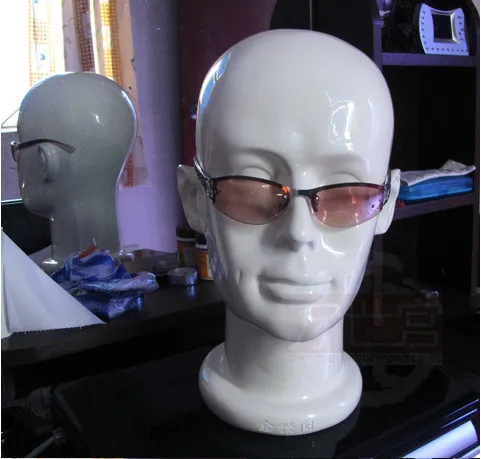 Free Shipping!! Fiberglass Mannequin Manikin Male Head Model Factory In Guangzhou