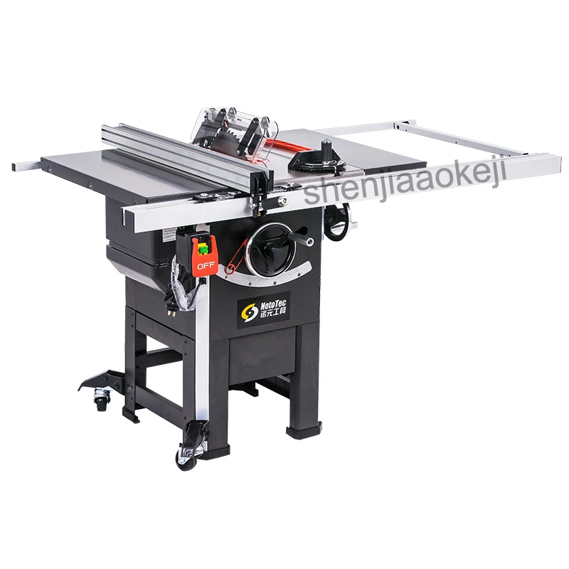 1.5kw 1pc Professional Grade 10 inch Vertical Woodworking Table Saw Joiner Table Saw With Mover 10-inch Panel Saw sawing machine