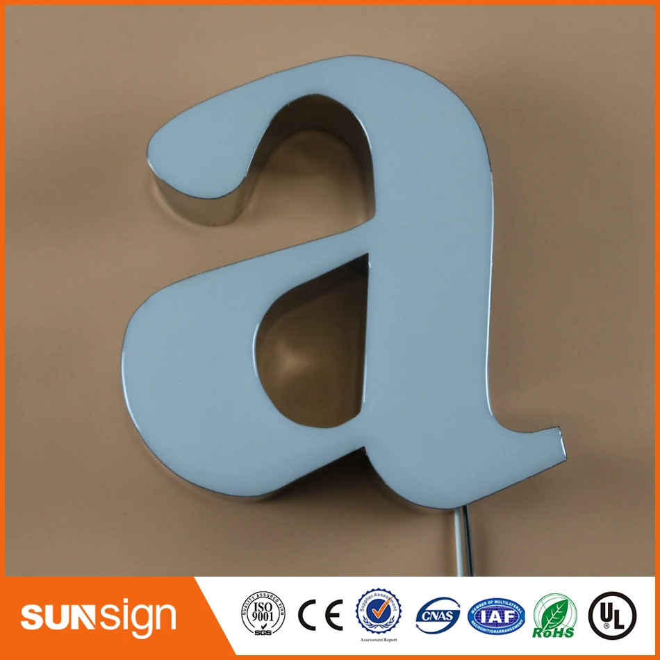 hot sale led frontlit letter sign,led resin letter sign