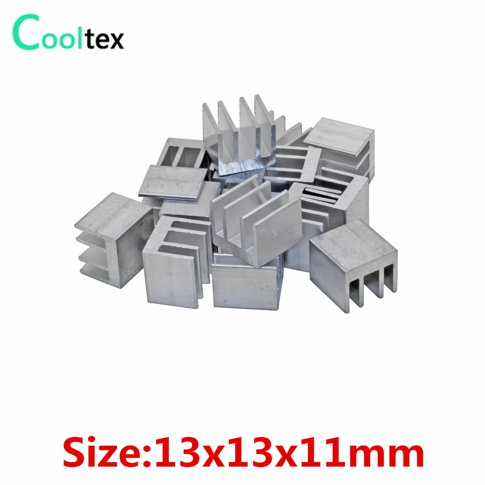 

30pcs/lot 13x13x11mm Aluminum Heatsink heat sink radiator for Chip VGA RAM IC LED 3D printer Electronic COOLER cooling