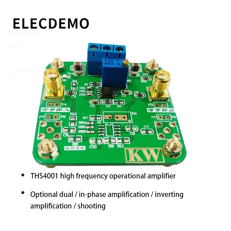 THS4001 Module Dual High Frequency Operational Amplifier High Frequency Amplifier Function demo Board