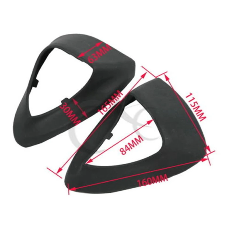 Motorcycle Inner Rearview Mirror Rubber Boots For Honda GL1800 Goldwing 2001-2017 2016 2015 2014 2013 12 11 10 09 08 07 06 Black