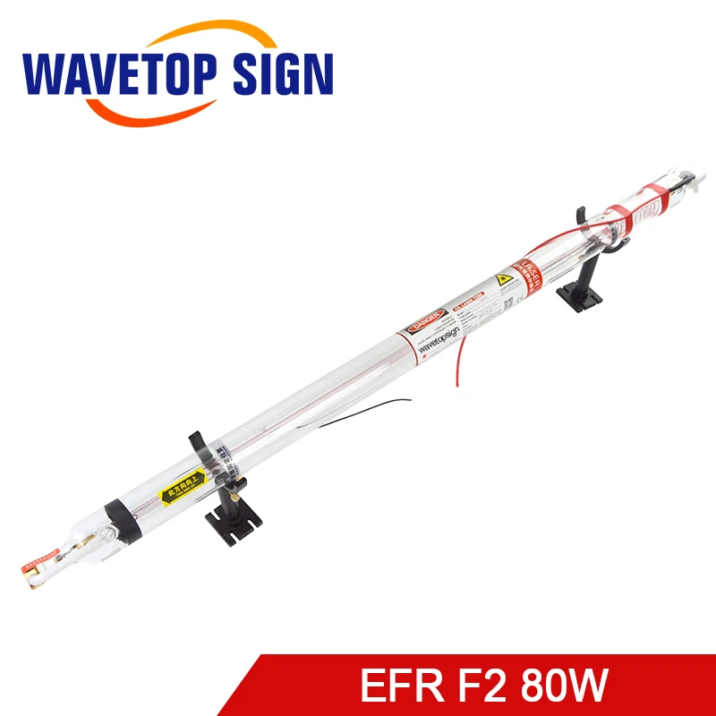 

WaveTopSign EFR CO2 Laser Tube F2 80W Length 1250mm Dia.80mm use for Laser Engraving and Cutting Machine