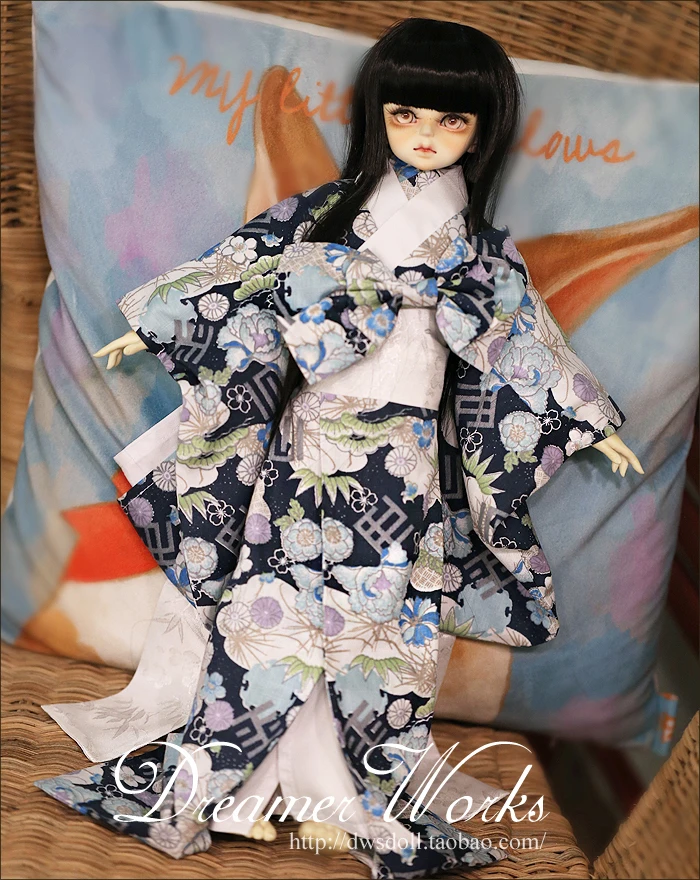 1/4 1/3 Scale BJD Japanese Yukata Kimono for BJD/SD MSD Boy SD13 Big Girl Clothes Not Included Doll And Other Accessories D1279