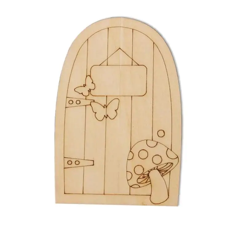 

new design Wooden Fairy Door Ornament