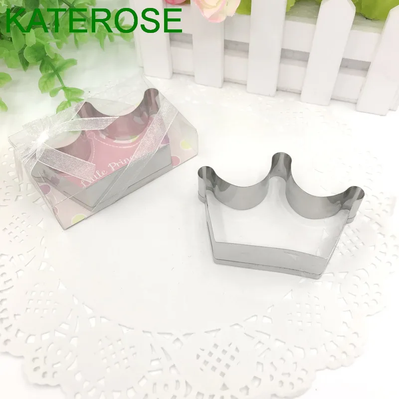 12PCS Little Princess Stainless-Steel Crown Cookie Cutter Baby Shower Favors Birthday Party Accessories