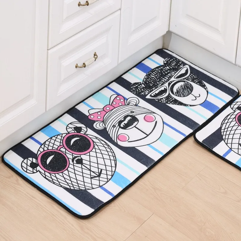 Cute Cat Floor Mat Multi Colors And Size Mat Kitchen Bathroom Door Suction Waterproof Carpet Non-slip Bath Mat Floor Rug Carpets