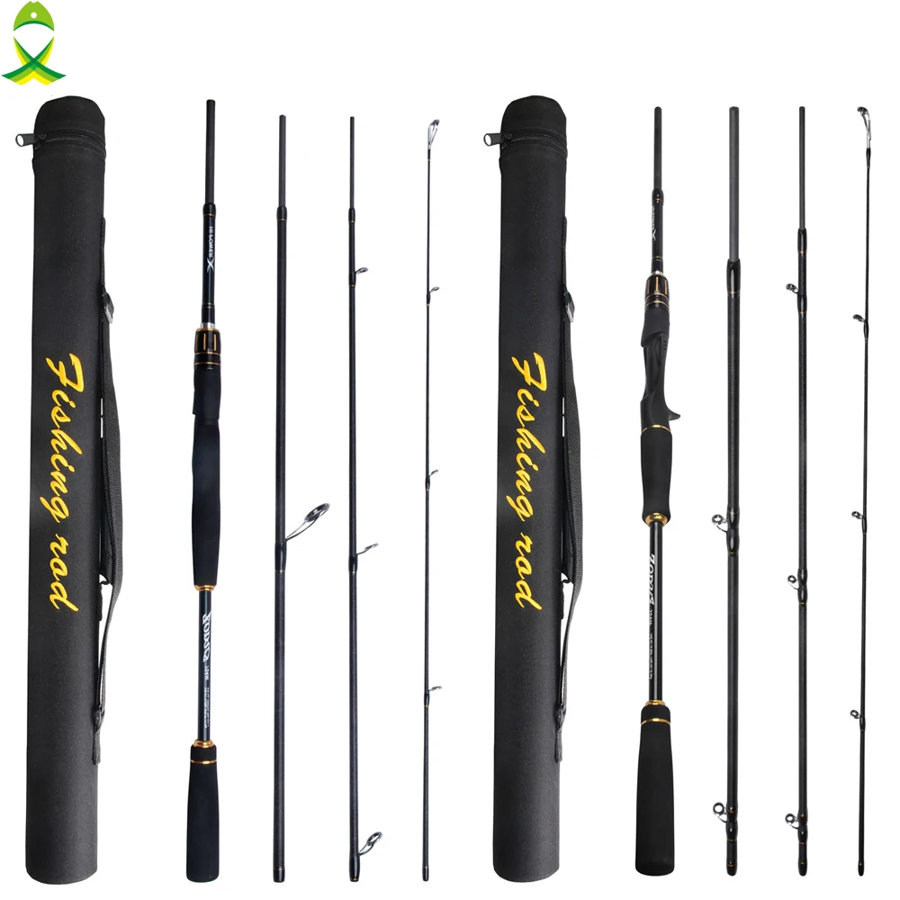 

JSM Lure Fishing Rod 2.1M 2.4M 4 Section M Power Carbon Fiber Spinning Casting Rod bait 10-30g for Fishing Equipment