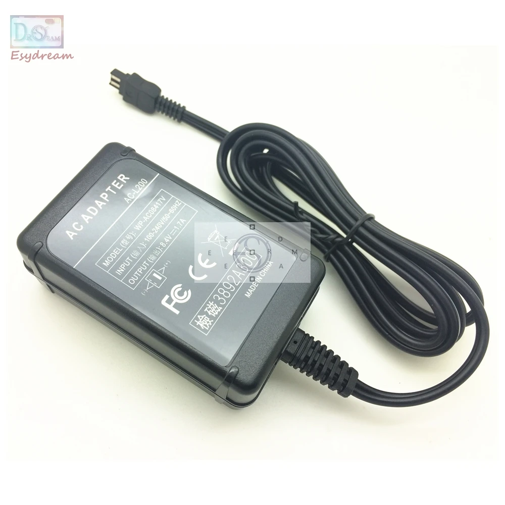 AC Power Adapter Camcorder Charger For Sony ACL25 AC-L25 ACL200 AC-L200