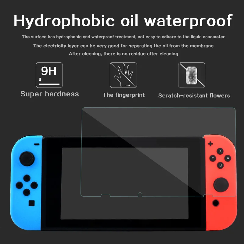 DATA FROG-واقي شاشة زجاجي مقوى 9H ، لجهاز Nintendo Switch ، فيلم واقي ، ملحقات Nintendo Switch Lite NS