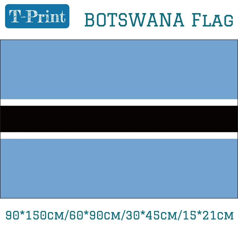 90*150cm/60*90cm/40*60cm/15*21cm Botswana National Flag National Day /Sports games Sports meeting Gift Flag Banner Decoration