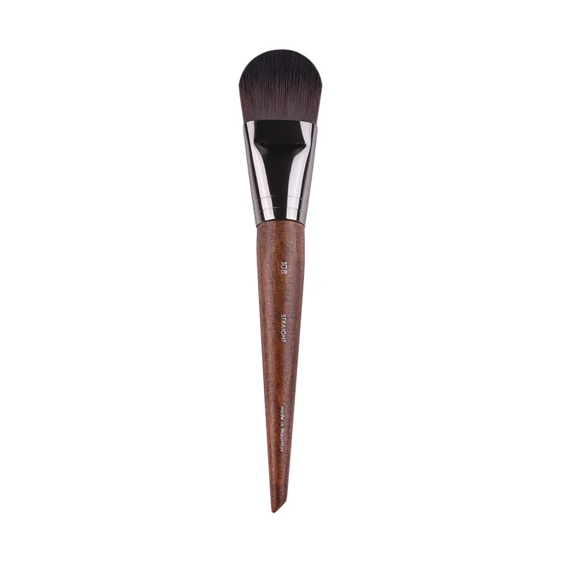 Professional Big Foundation Brush #108 Tongue Shape Straight Flat Liquid Foundation Brush Facial Mask Makeup Brush