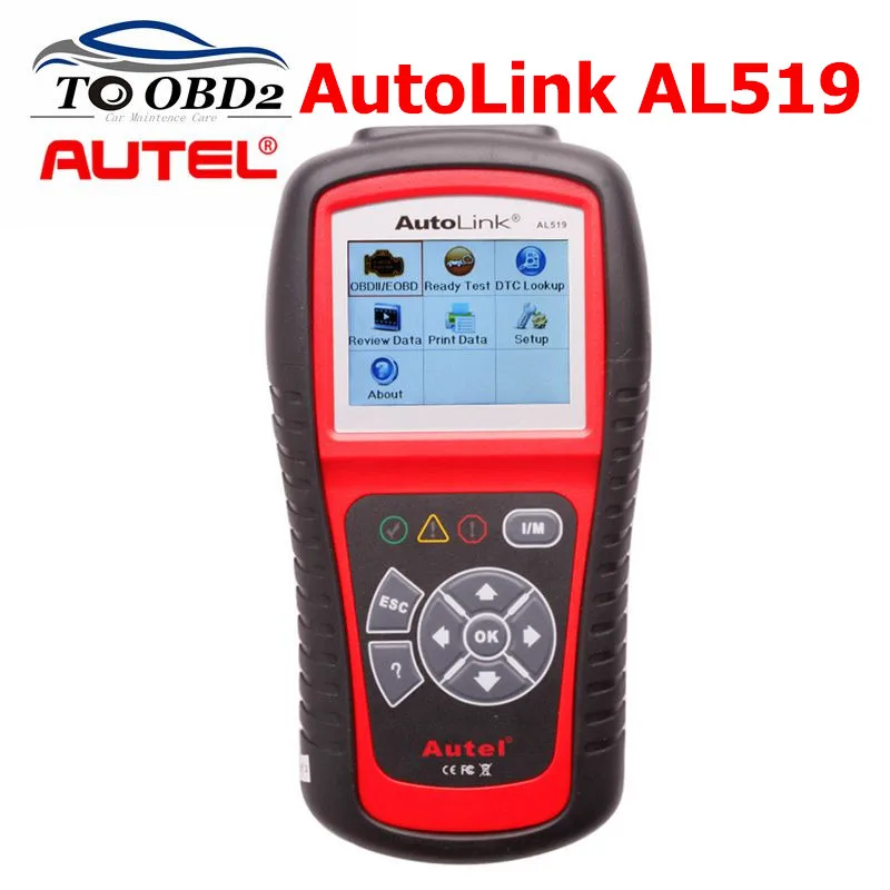 

Диагностический сканер Autel AL519 OBD2, автомобильный диагностический прибор, AL519