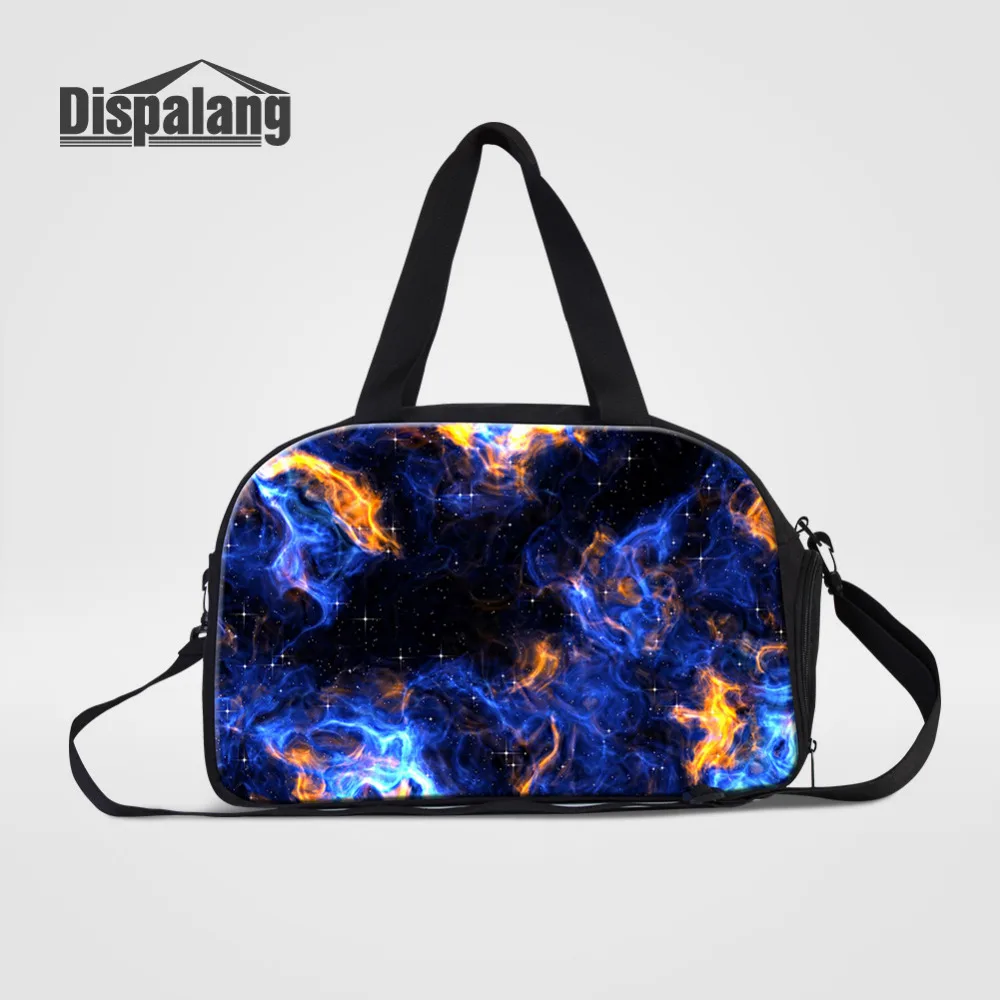 Dispalang Large Travel Bag for Women Men Hand Luggage Bag Universe Galaxy Star Print Travel Duffle Bags Shoulder Weekend Bag