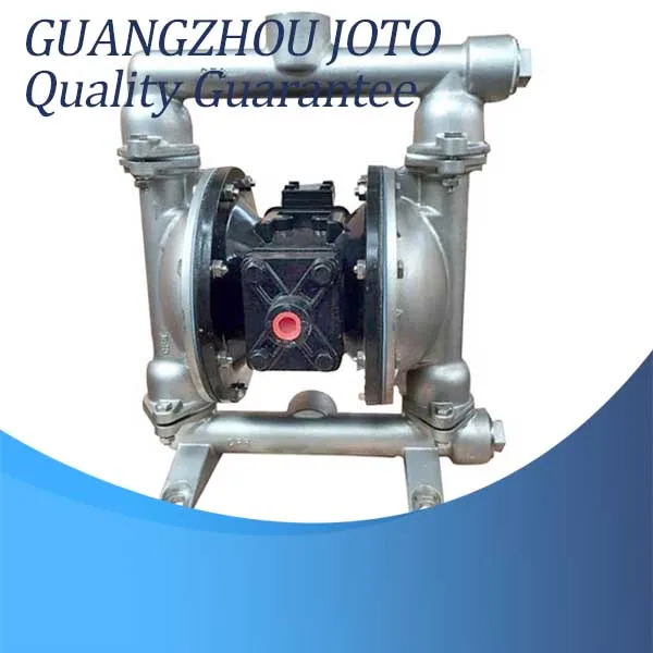 

QBY-25 Natural Colour 304 stainless steel pneumatic diaphragm pump with F46 diaphragm