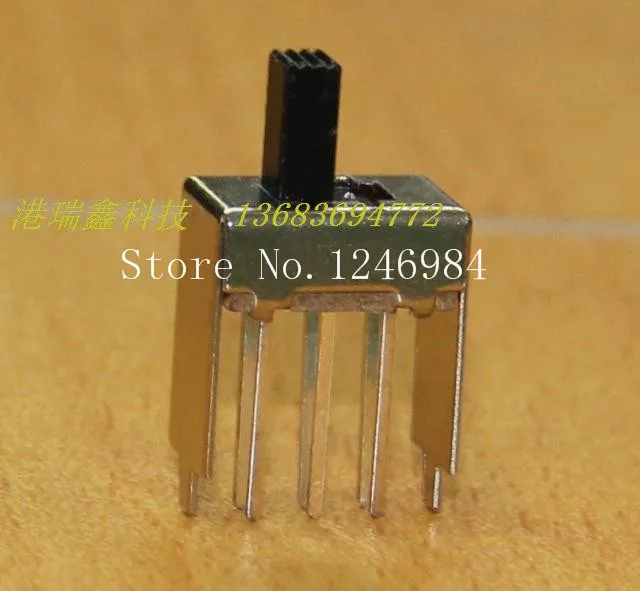 

[SA]Small electronic switch toggle switch DC power slide switch 3.2 spacing weld plate SS-22F14--200pcs/lot