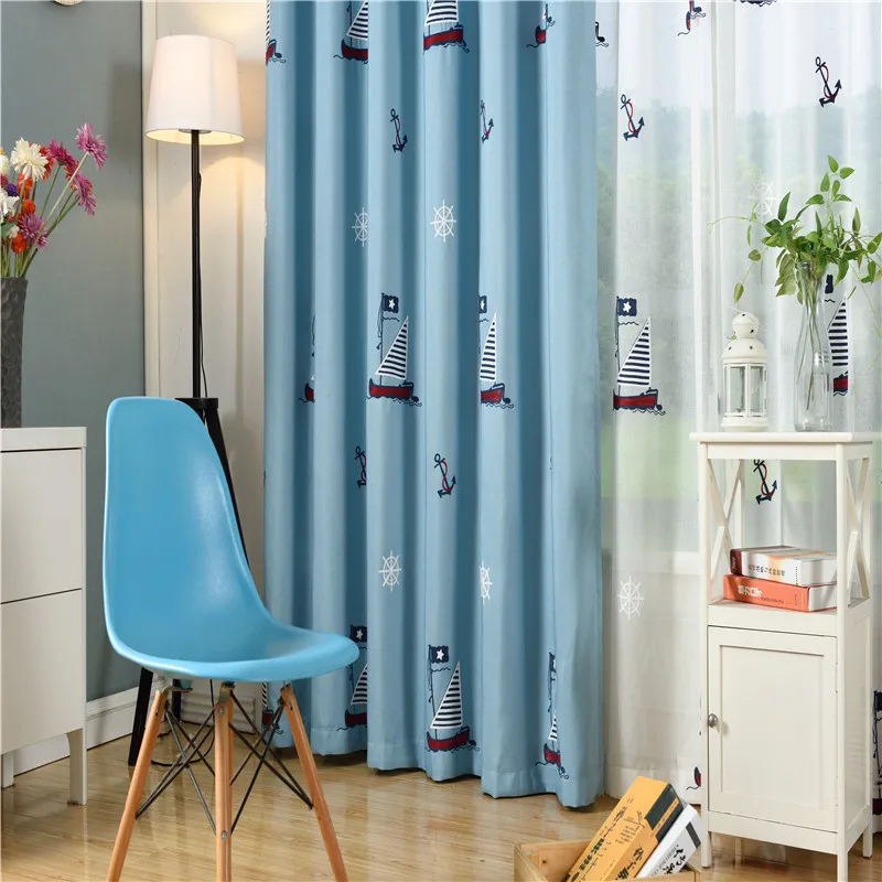 Custom Made Children Curtains For Living Blackout Embroidered kids Curtains Baby Room Boys Bedroom Kids Curtain Fabrics Window