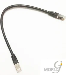 High speed CAT6A FTP BLACK Round Cable 1.65FT/0.5M Ethernet Cables Network Wire RJ45 Patch Cord 600MHZ Lan Cable