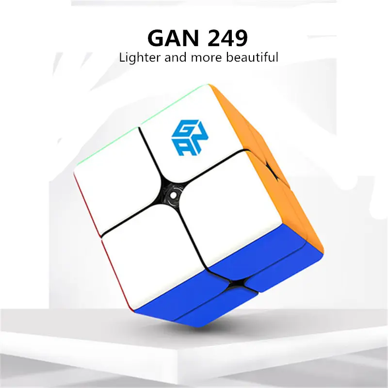 Gan249 2x2 magic speed gan cube stickerless GAN 249 V2 puzzle pocket Cube colorful gans toys for Children