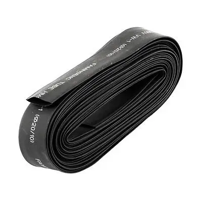 

10M 33Ft 20mm Dia Ratio 2:1 Polyolefin Heat Shrinking Shrinkable Tubing Black