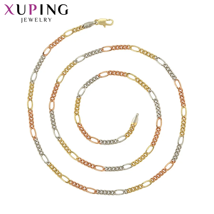 Xuping New Arrival Muticolor Environmental Copper Trendy for Women Long Necklace Jewelry Christmas Gifts 45347