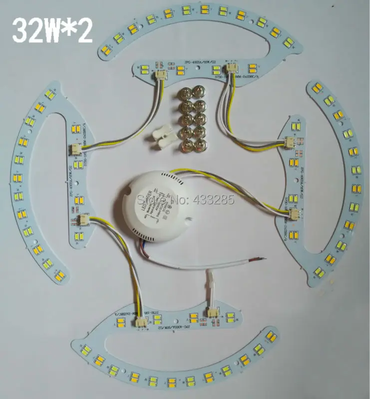 LED double color lamp SMD5730 8W*2, 16W*2, 24W*2, 32W*2 ,3000K, 4000K ,6000K ceiling light panel lamp AC176-264V magnetic