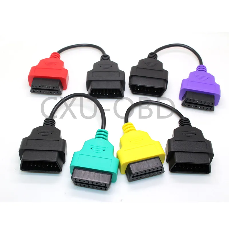 

4PCS/lot High Quality f-iatecuscan OBD2 Connector Diagnostic Cable For F-i-a-t ECU Scan MultiECUScan Cable