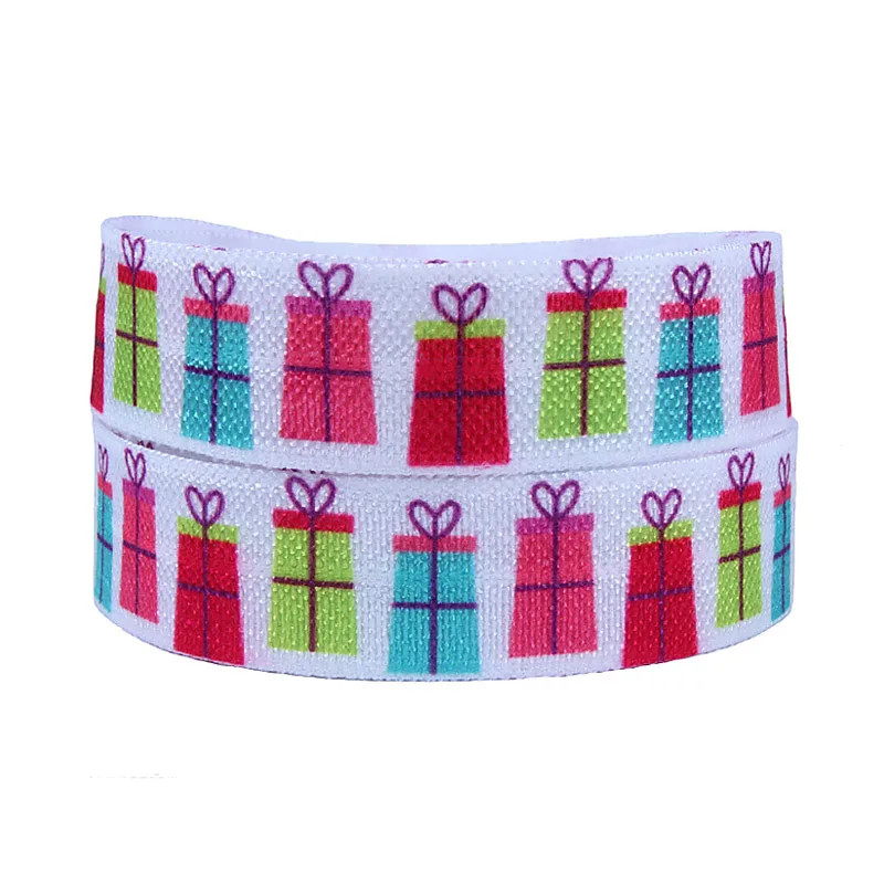 

FLRA FOE Christmas present designer fold over elastic ribbon 100 yards