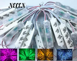 Necen 50pcs SMD5730 3Leds Led Module Waterproof 1.2W/PC  DC12V White/Warm White/Red/Green/Blue/Yellow LED Module SAMSUNG chip