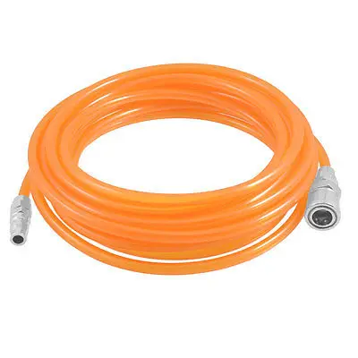 5mm x 8mm x 10M Clear Orange Pneumatic Quick Connect Polyurethane PU Tube Free shipping