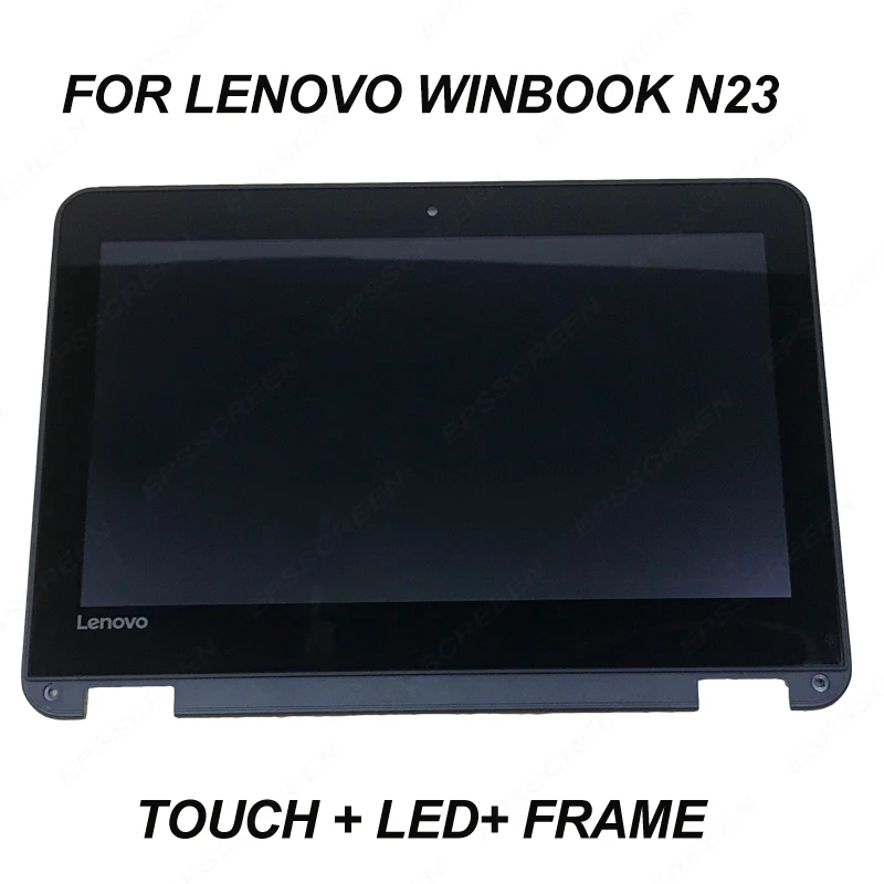 

NEW A+ 11.6 LCD Touch Screen Digitizer assembly Panel+Frame for Lenovo WinBook N23 80UR 5D10L76065 BEZEL MATRIX 30pin KD116N17