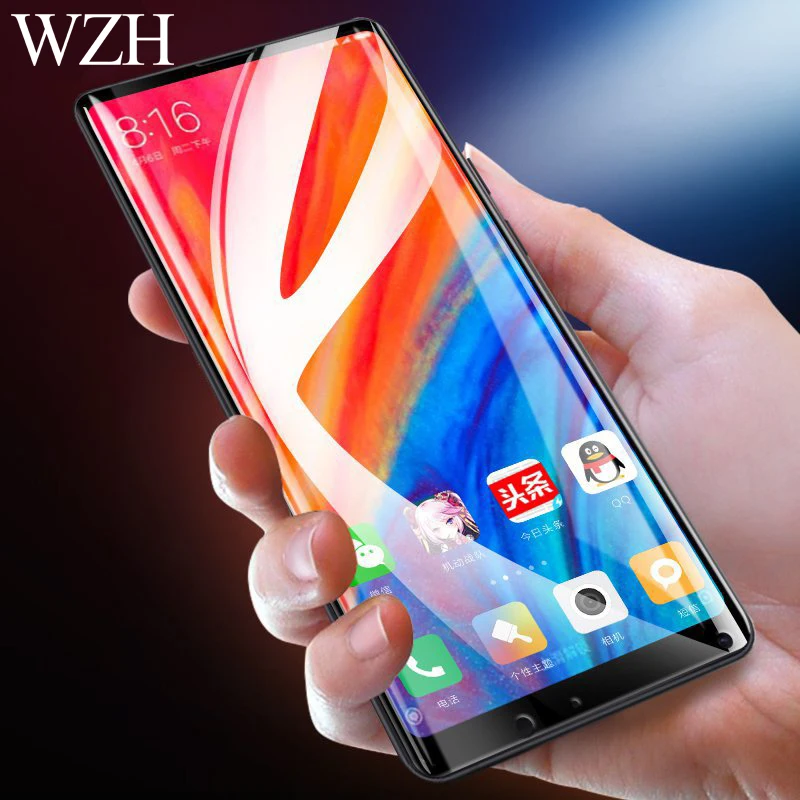 3D full Cover Tempered Glass For Xiaomi Mi MIX 2 2S Screen Protector glass xiomi mi mix2s mix 2 s 3D protective film Cover Case