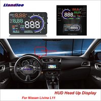 Car HUD Head Up Display For Nissan Livina L11 2013-2018 Digital Speedometer Fuel Consumption Projector Screen Detector
