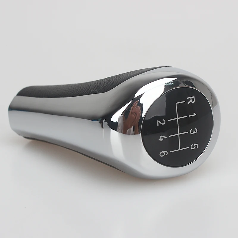 Chromed Matte Carbon Fiber Leather Gear Shift Knob For BMW 1 3 5 6 Series E30 E36 E39 E46 X5 E53 E60 E63 X3 E83 X1 E84 E90 E91