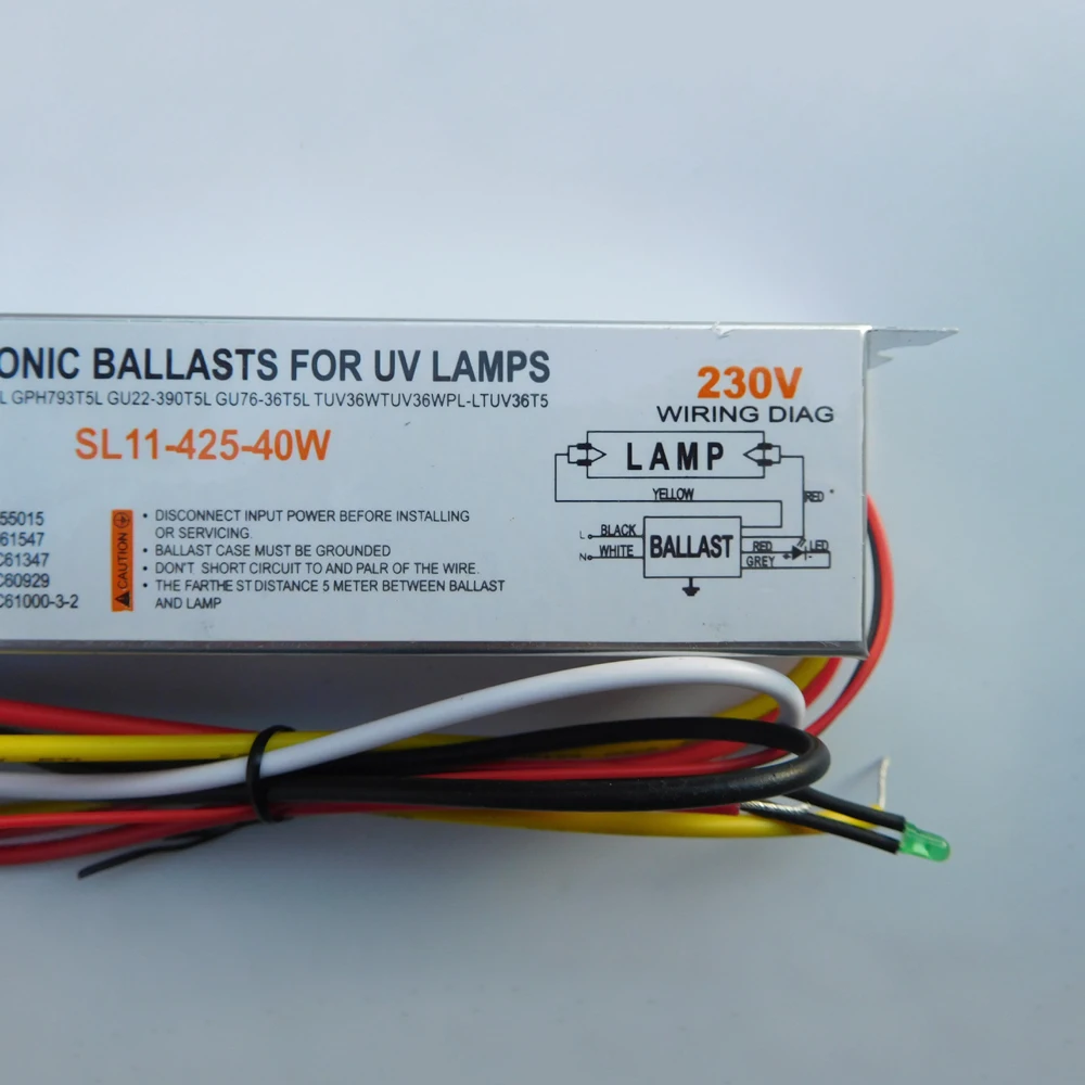 Imagem -04 - Balastro Eletrônico com Lâmpada Germicida Modelo t5 40w Lâmpada uv Embutida Tamanhos Diferentes G36t5l Tuv36wt5