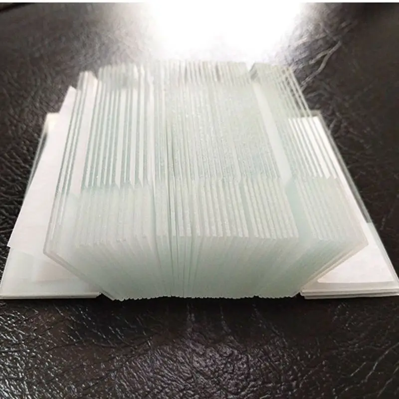 50 Uds. Guías de vidrio para microscopio en blanco de 25x76mm, guías de un solo lado para preparación de muestras y ciencia en laboratorio