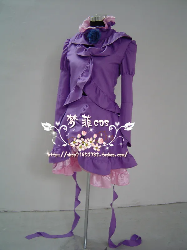 Rozen Maiden Barasuishou new cosplay costume purple dress 11